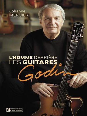 cover image of homme derrière les guitares Godin